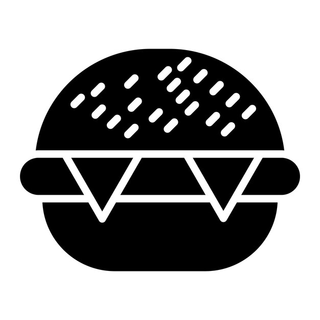 Vectorontwerp burger icon style