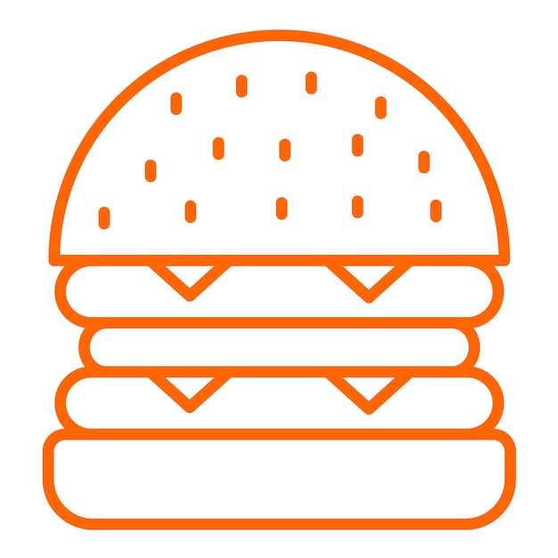 Vectorontwerp Burger Icon Style