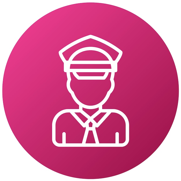 Vectorontwerp Bus Driver Icon Style
