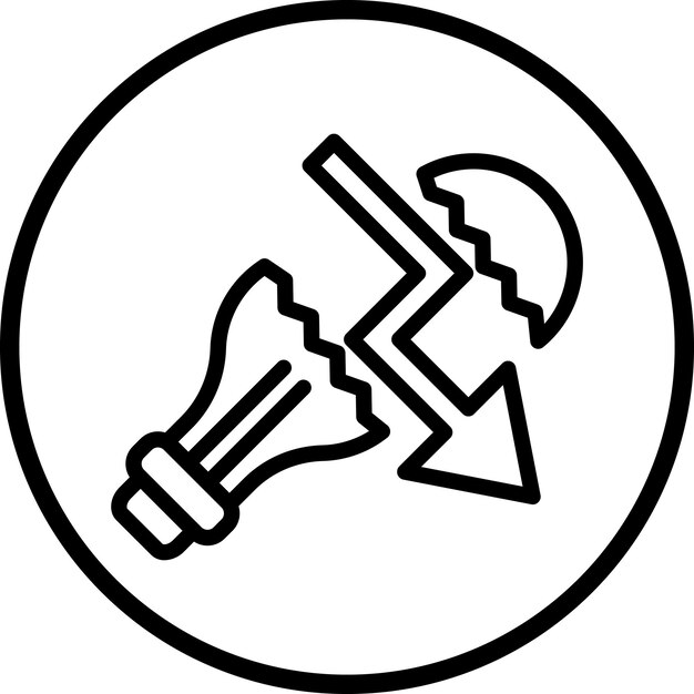 Vectorontwerp Business Fail Icon Style