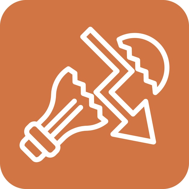 Vectorontwerp Business Fail Icon Style