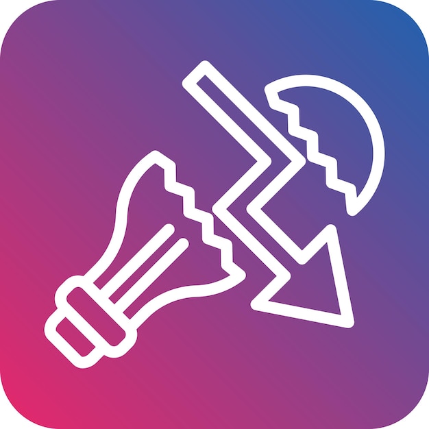 Vectorontwerp Business Fail Icon Style
