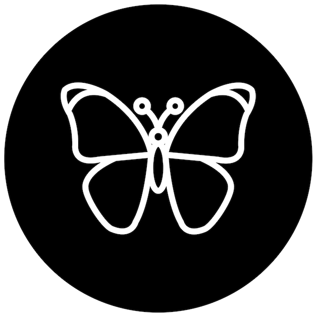 Vector vectorontwerp butterfly icon style