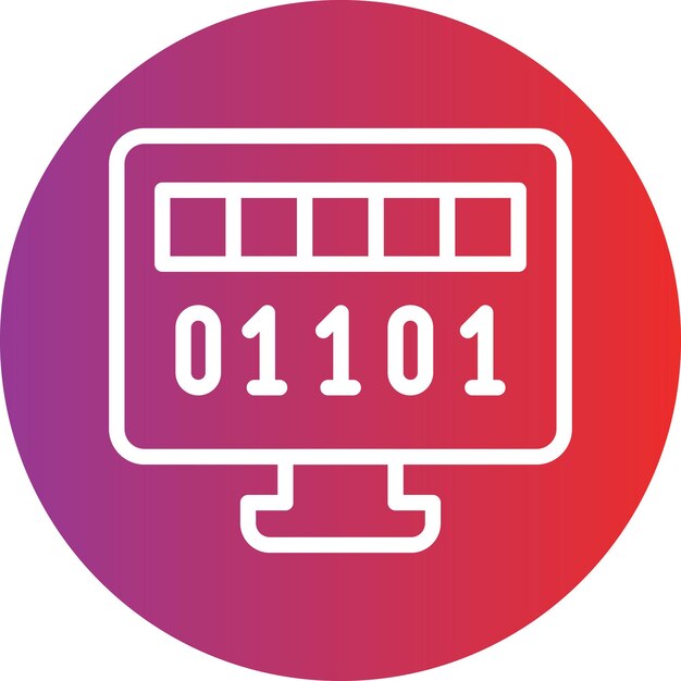 Vectorontwerp Byte Icon Style