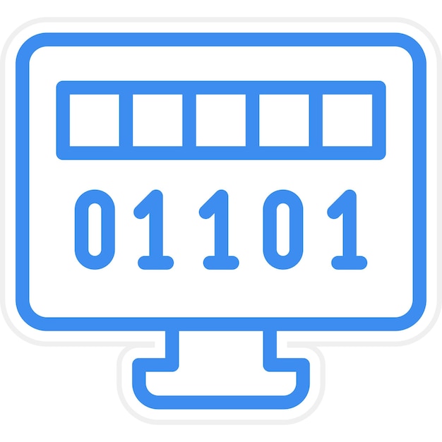 Vectorontwerp Byte Icon Style