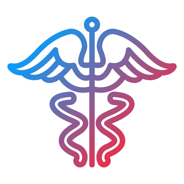 Vector vectorontwerp caduceus icon style