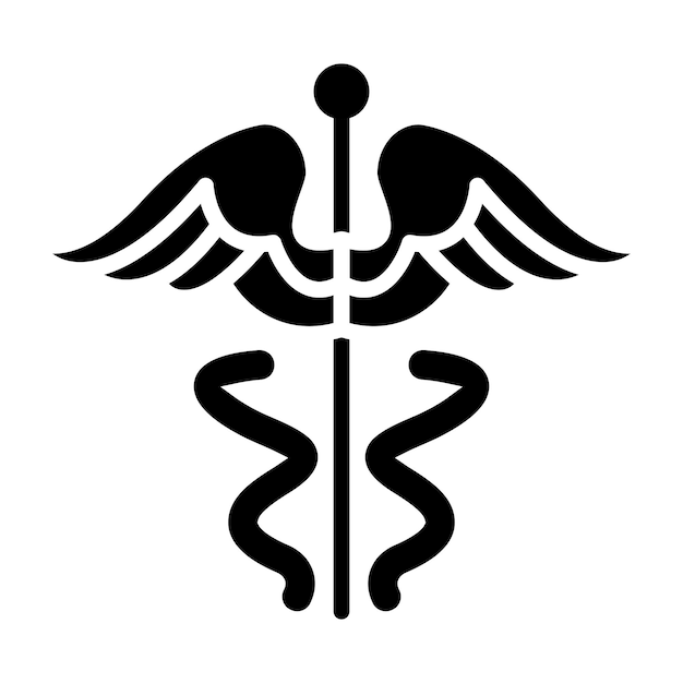 Vector vectorontwerp caduceus icon style