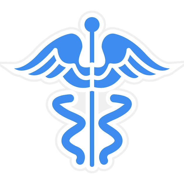 Vectorontwerp Caduceus Icon Style