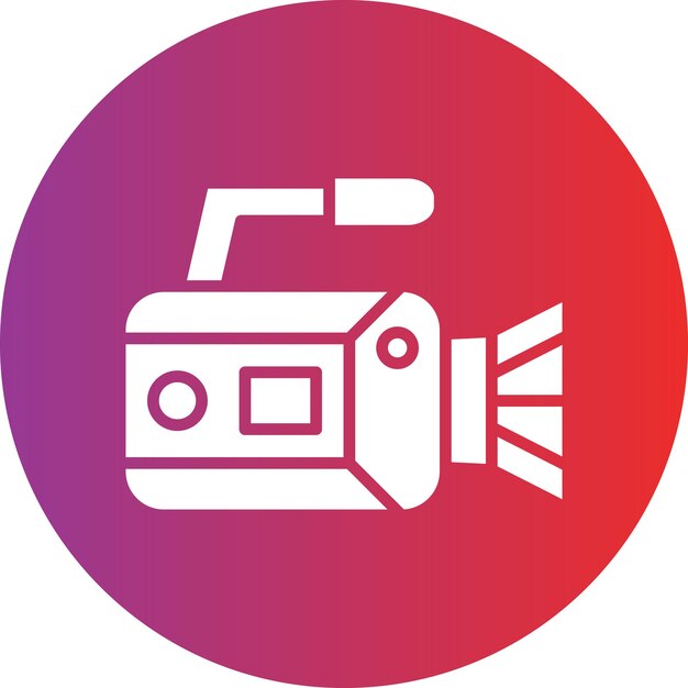 Vectorontwerp Camcorder Icon Style