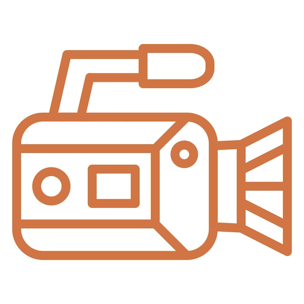 Vector vectorontwerp camcorder icon style