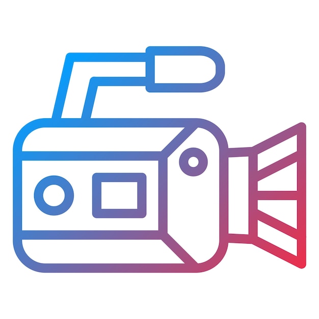 Vectorontwerp Camcorder Icon Style