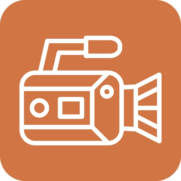 Vectorontwerp Camcorder Icon Style