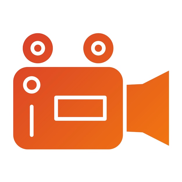 Vectorontwerp Camcorder Icon Style