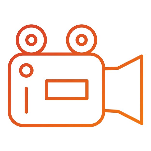 Vectorontwerp Camcorder Icon Style