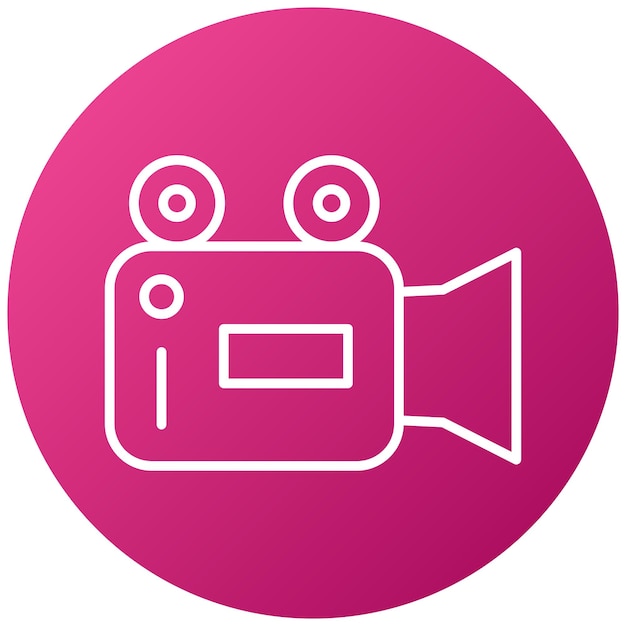 Vectorontwerp Camcorder Icon Style