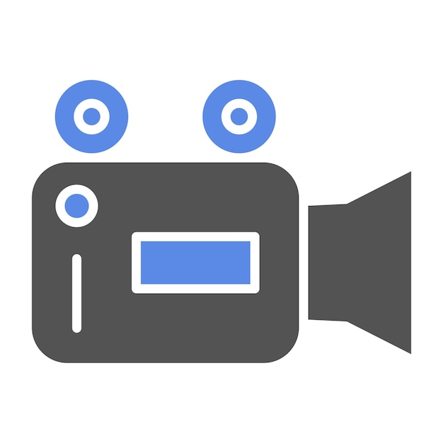 Vector vectorontwerp camcorder icon style