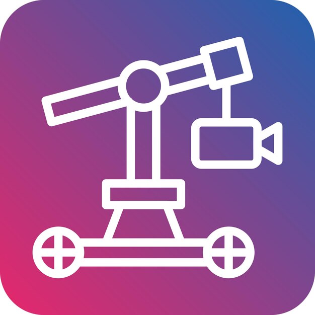 Vectorontwerp Camera Crane Icon Style