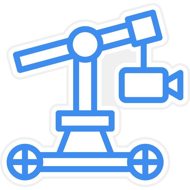 Vectorontwerp Camera Crane Icon Style