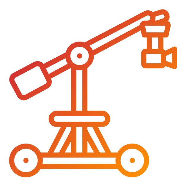 Vectorontwerp Camera Crane Icon Style
