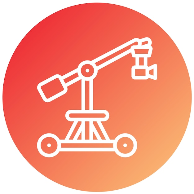 Vectorontwerp Camera Crane Icon Style