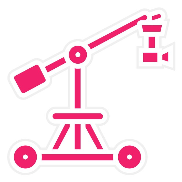Vectorontwerp Camera Crane Icon Style