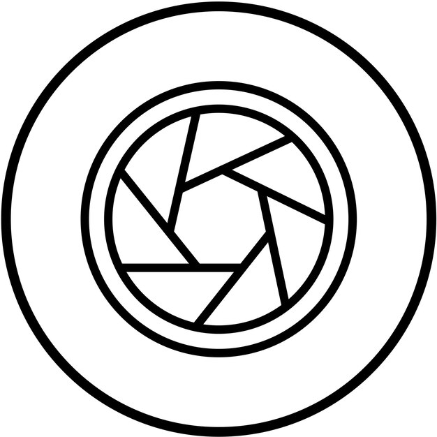 Vectorontwerp Camera Exposure Icon Style