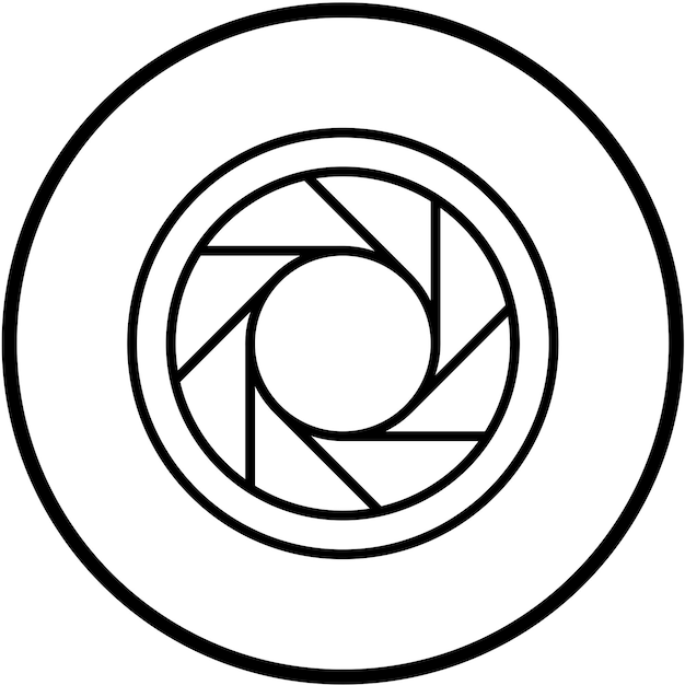 Vectorontwerp Camera Exposure Icon Style