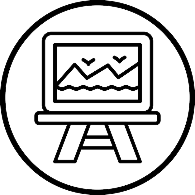 Vectorontwerp Canvas Icon Style