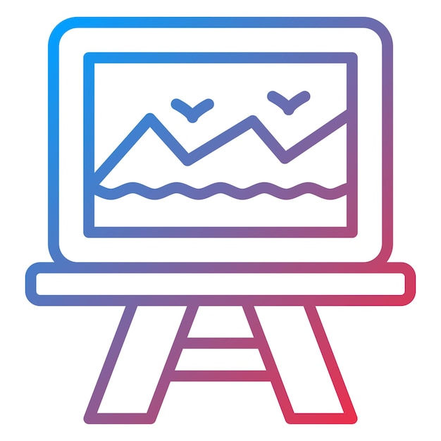 Vectorontwerp Canvas Icon Style