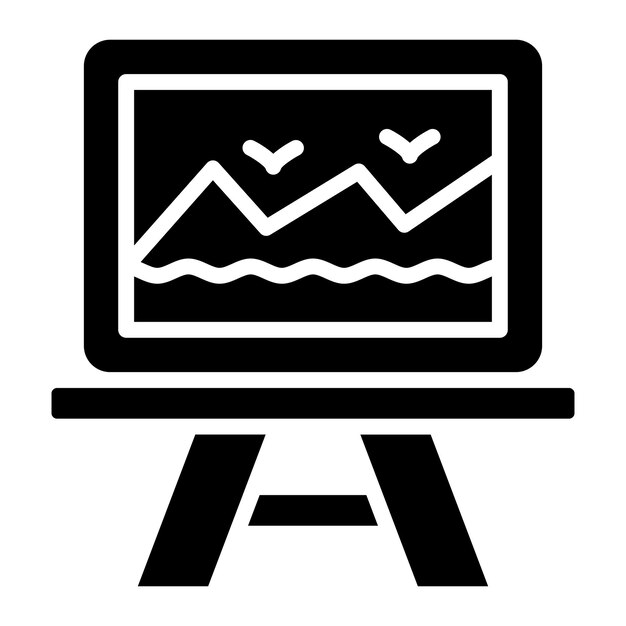 Vectorontwerp Canvas Icon Style