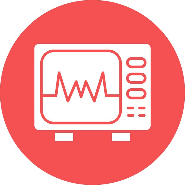 Vectorontwerp Cardiogram Icon Style