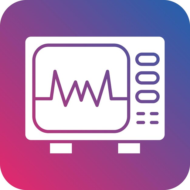 Vector vectorontwerp cardiogram icon style