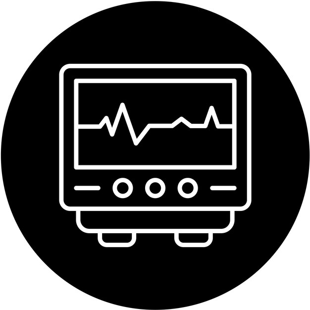 Vectorontwerp Cardiogram Icon Style