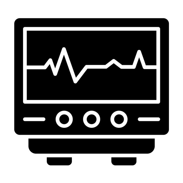 Vectorontwerp Cardiogram Icon Style