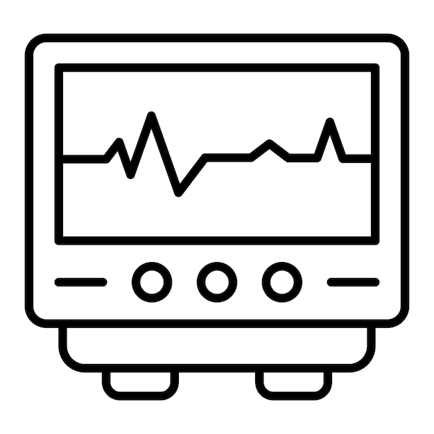 Vector vectorontwerp cardiogram icon style