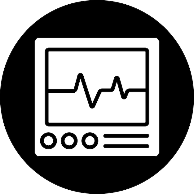 Vectorontwerp Cardiologie Icon Style