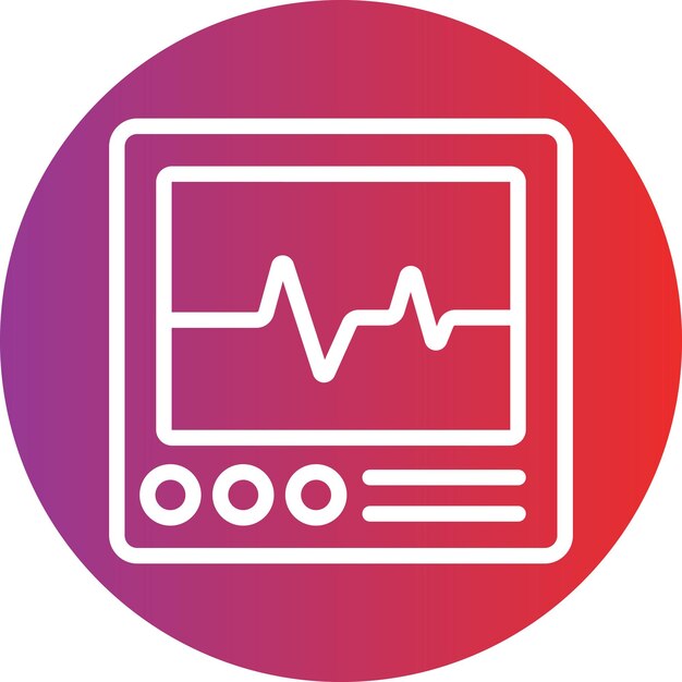 Vectorontwerp Cardiologie Icon Style