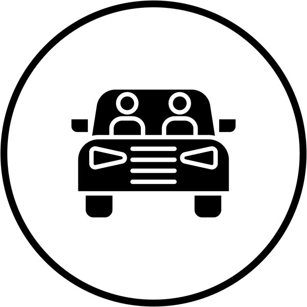 Vectorontwerp Carpool Icon Style