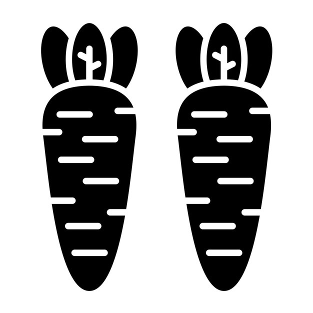 Vectorontwerp carrots icon style