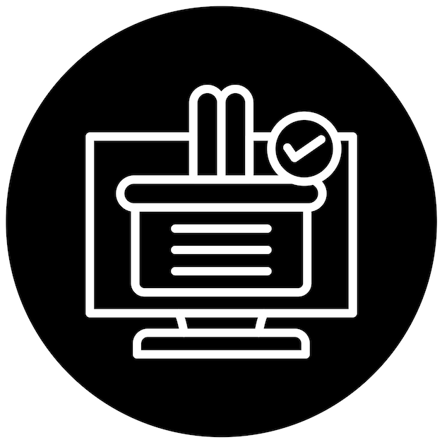 Vectorontwerp Cart Check Icon Style