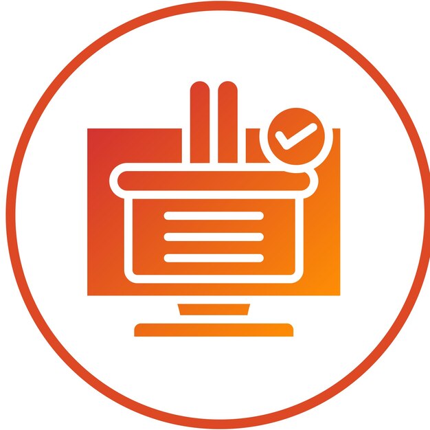 Vectorontwerp Cart Check Icon Style