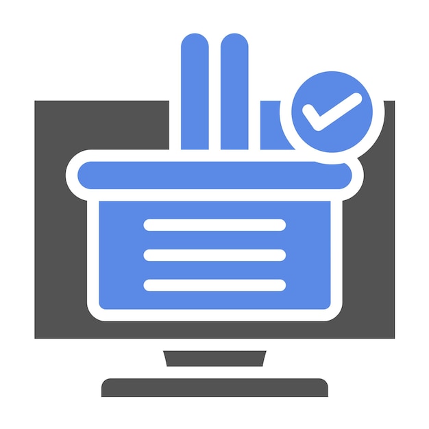 Vectorontwerp Cart Check Icon Style