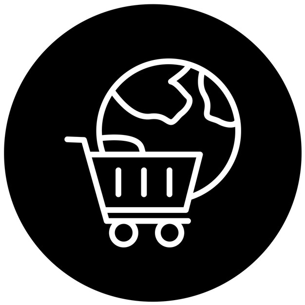 Vectorontwerp Cart Gateway Icon Style