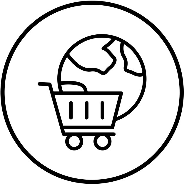 Vectorontwerp Cart Gateway Icon Style