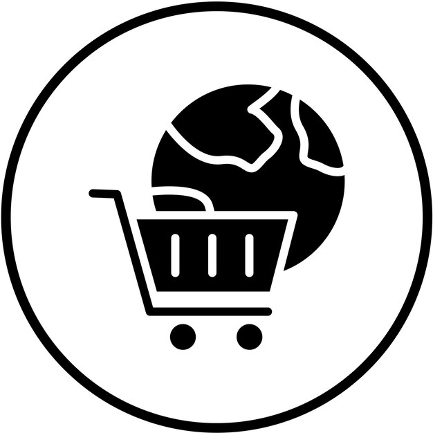 Vectorontwerp Cart Gateway Icon Style