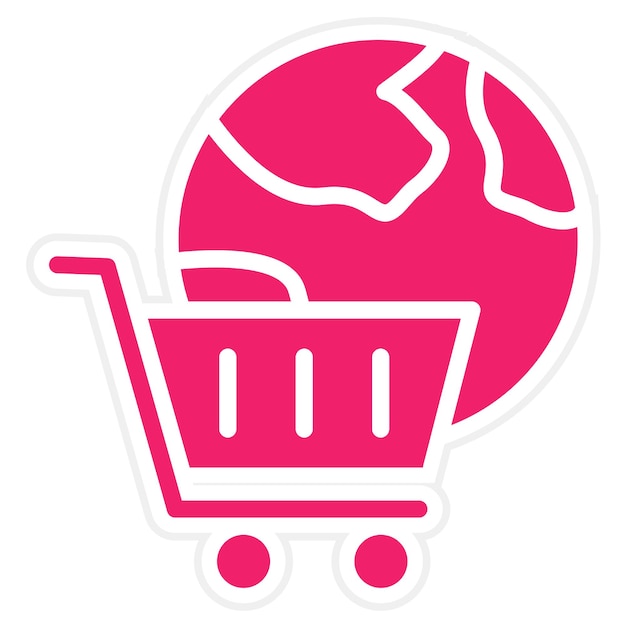 Vectorontwerp Cart Gateway Icon Style