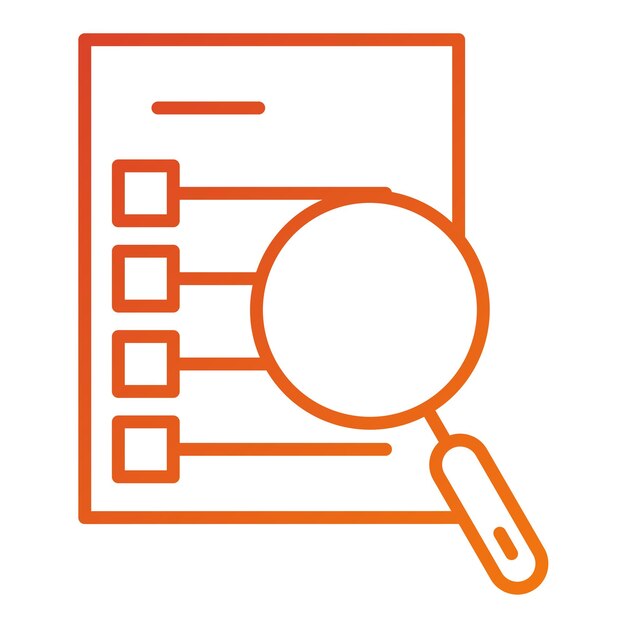 Vectorontwerp Case Study Icon Style