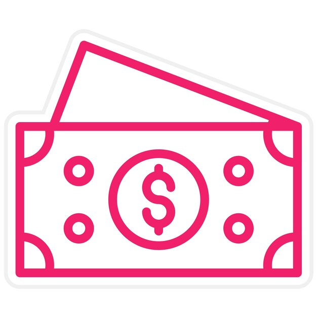 Vectorontwerp Cash Icon Style