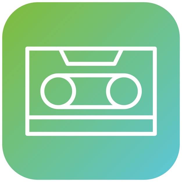 Vectorontwerp Cassettte Icon Style
