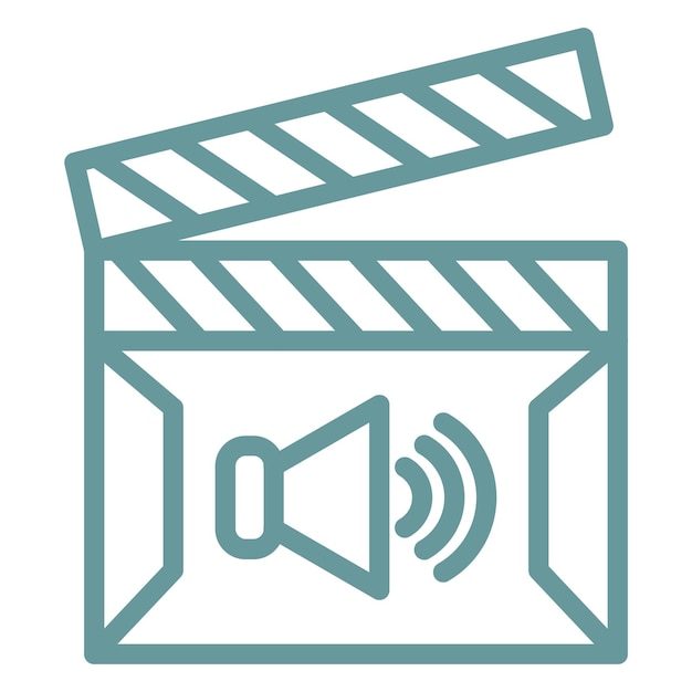 Vectorontwerp Casting Call Icon Style